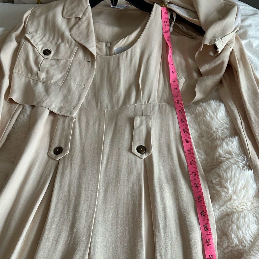 Scarlett Cream vintage overall and jacket shoulder pads